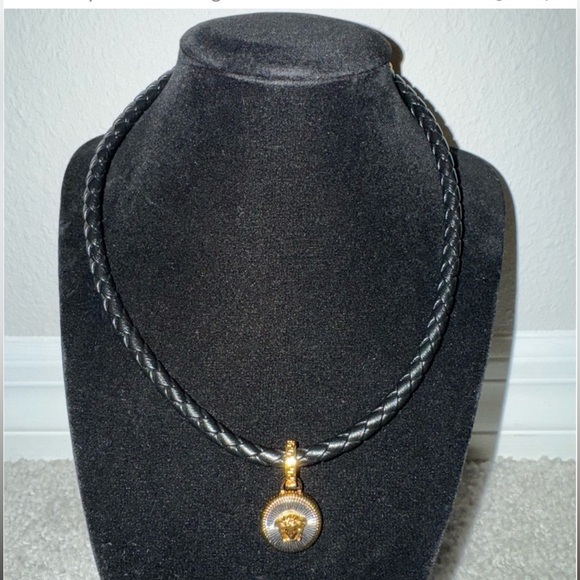 Versace Leather Biggie Necklace - Picture 7 of 8